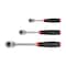 Tekton 1/4, 3/8, 1/2 Inch Drive Quick-Release Comfort Grip Ratchet Set, 3-Piece (6, 8, 10-1/2 in.) SRH91101 - alternate 2
